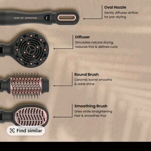 Black and Pink Hair Styling Set